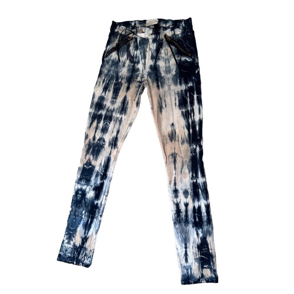 McGuire‎ Margaux Tassel Slim Women's Skinny Ankle Tie Dye Stretch Jeans Size 28